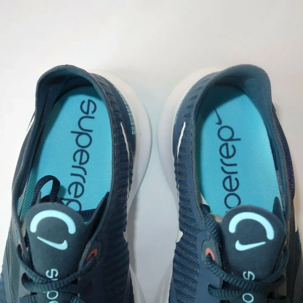 New Men's 10 Nike SuperRep Go Deep Ocean Blue Platinum White Shoes CJ0773-440